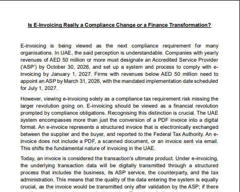 e-invoicing